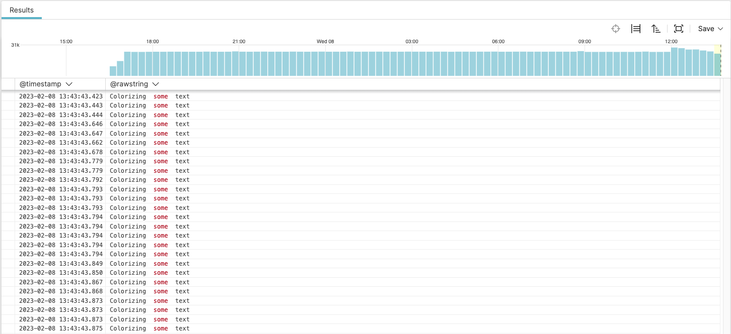 ANSI Parsing in the Event List Widget