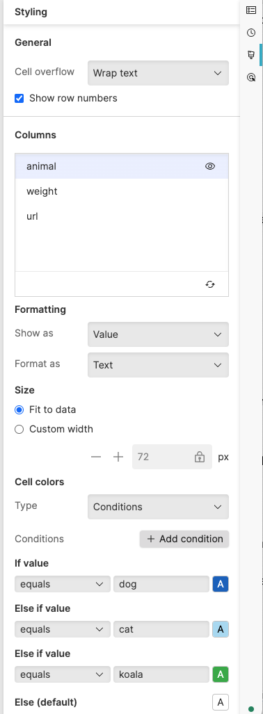 Properties Panel - Example 2