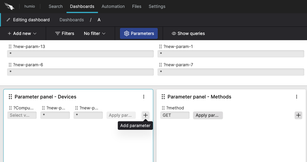 Parameter Panel Widget