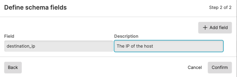screenshot showing how to create field aliasing schema