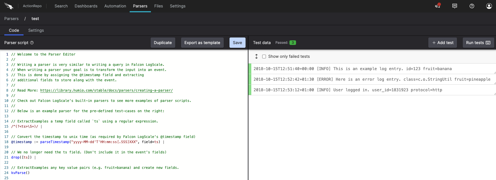 Writing a Parser