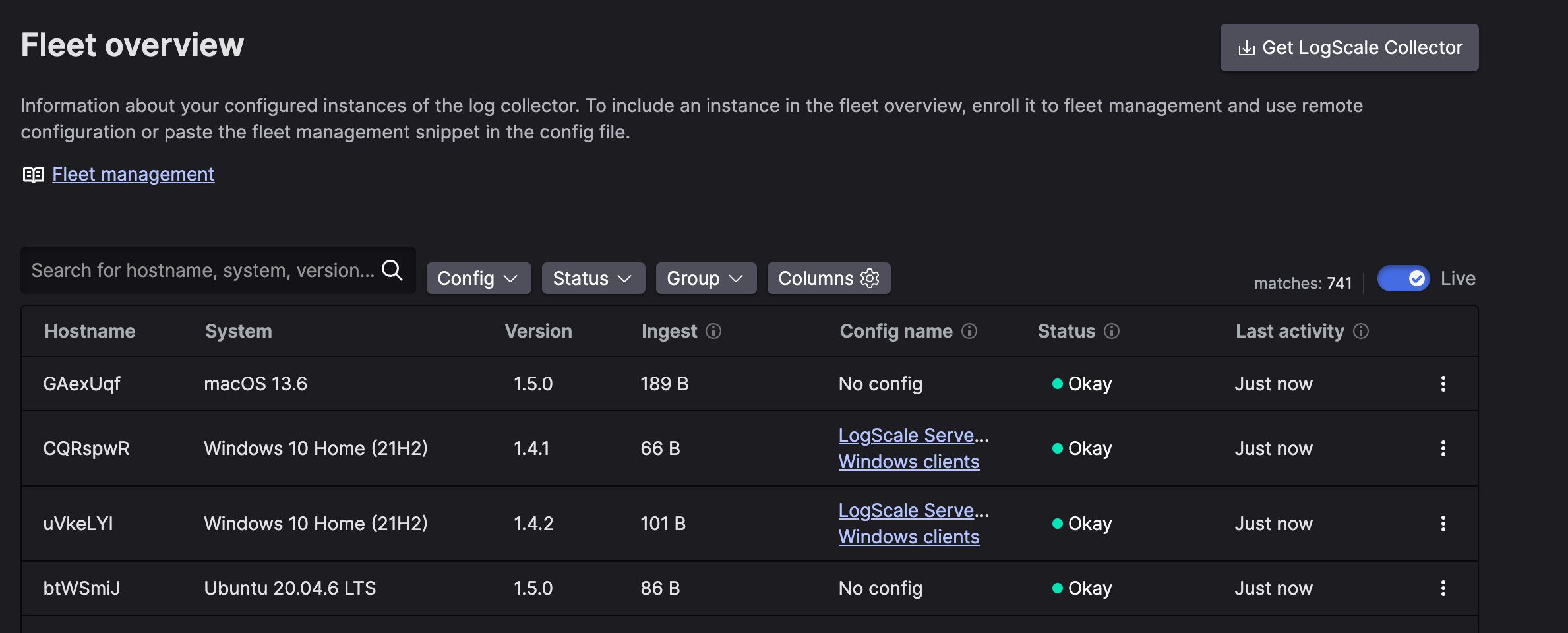 Fleet Overview