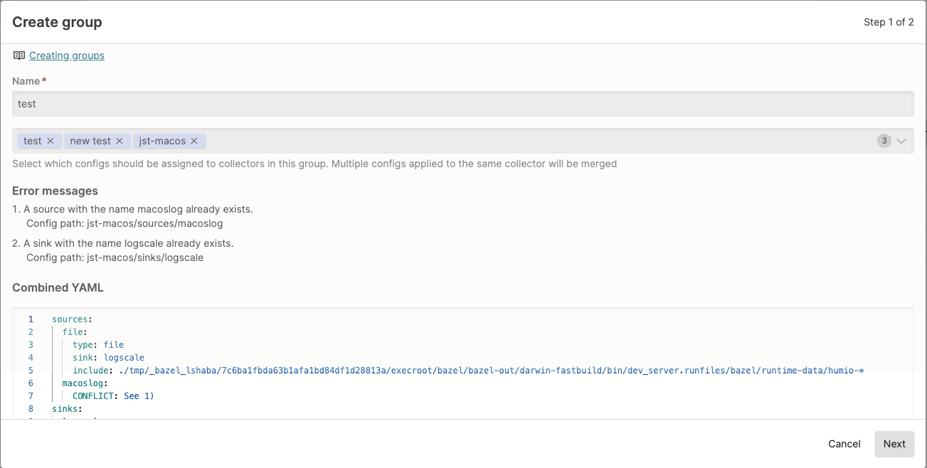 Create Group Error