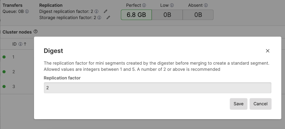 Setting Replication Factors