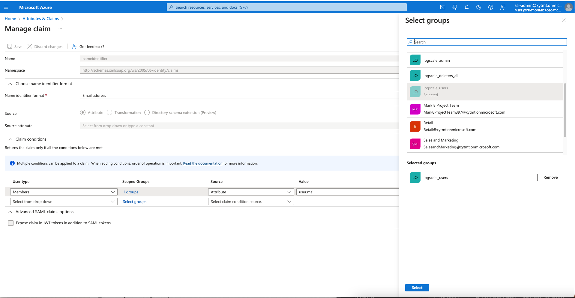 Add user types to group