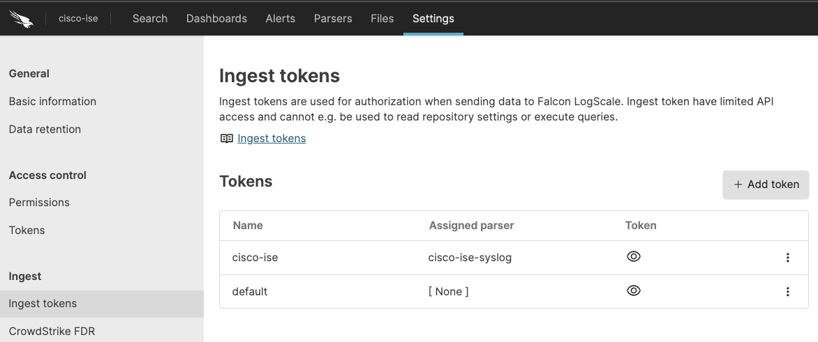 Ingest Token