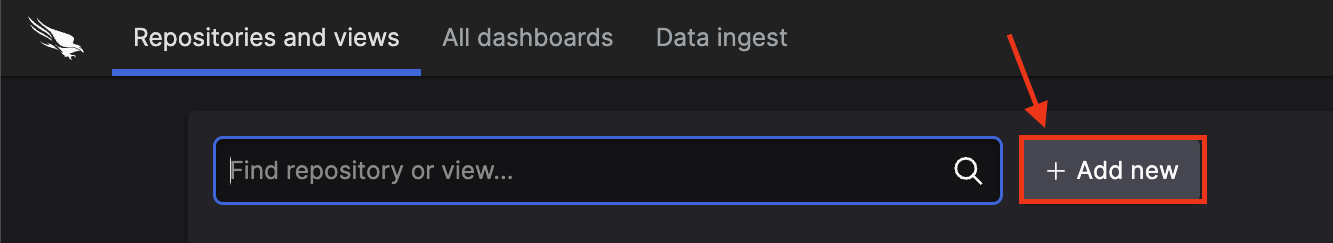 Screenshot for creating a new repository