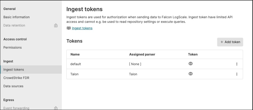 Ingest Token