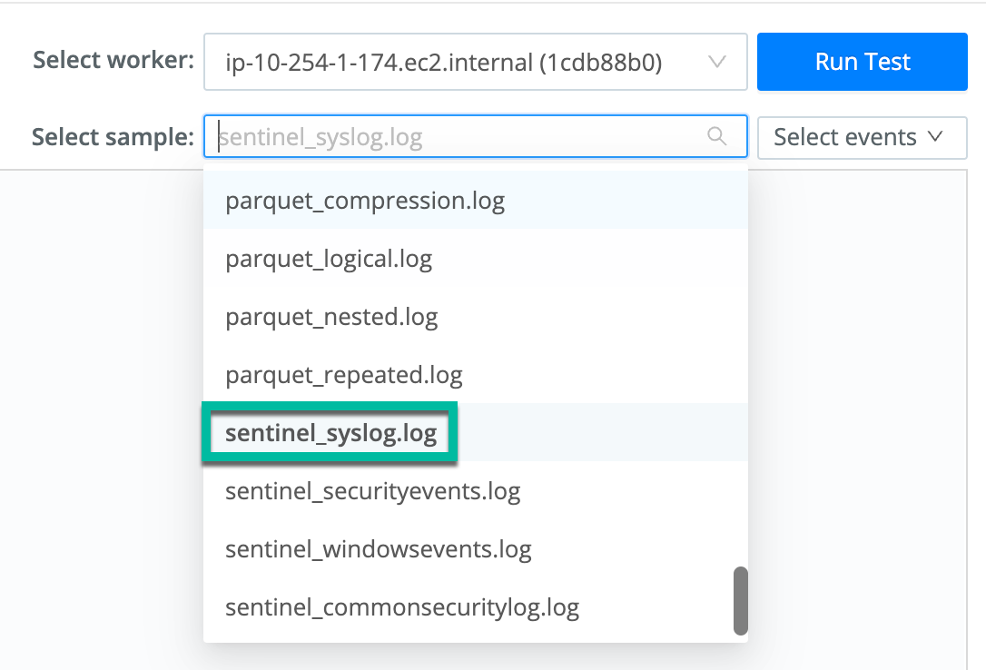 Screenshot showing test message