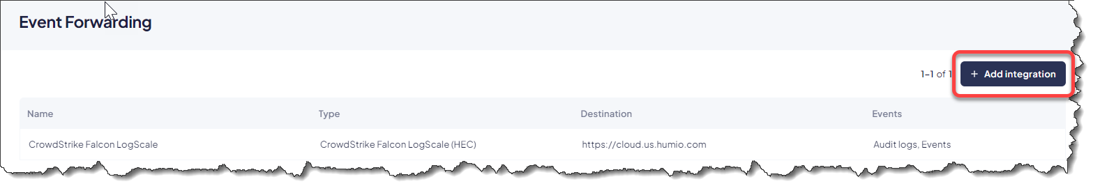 Event Forwarding