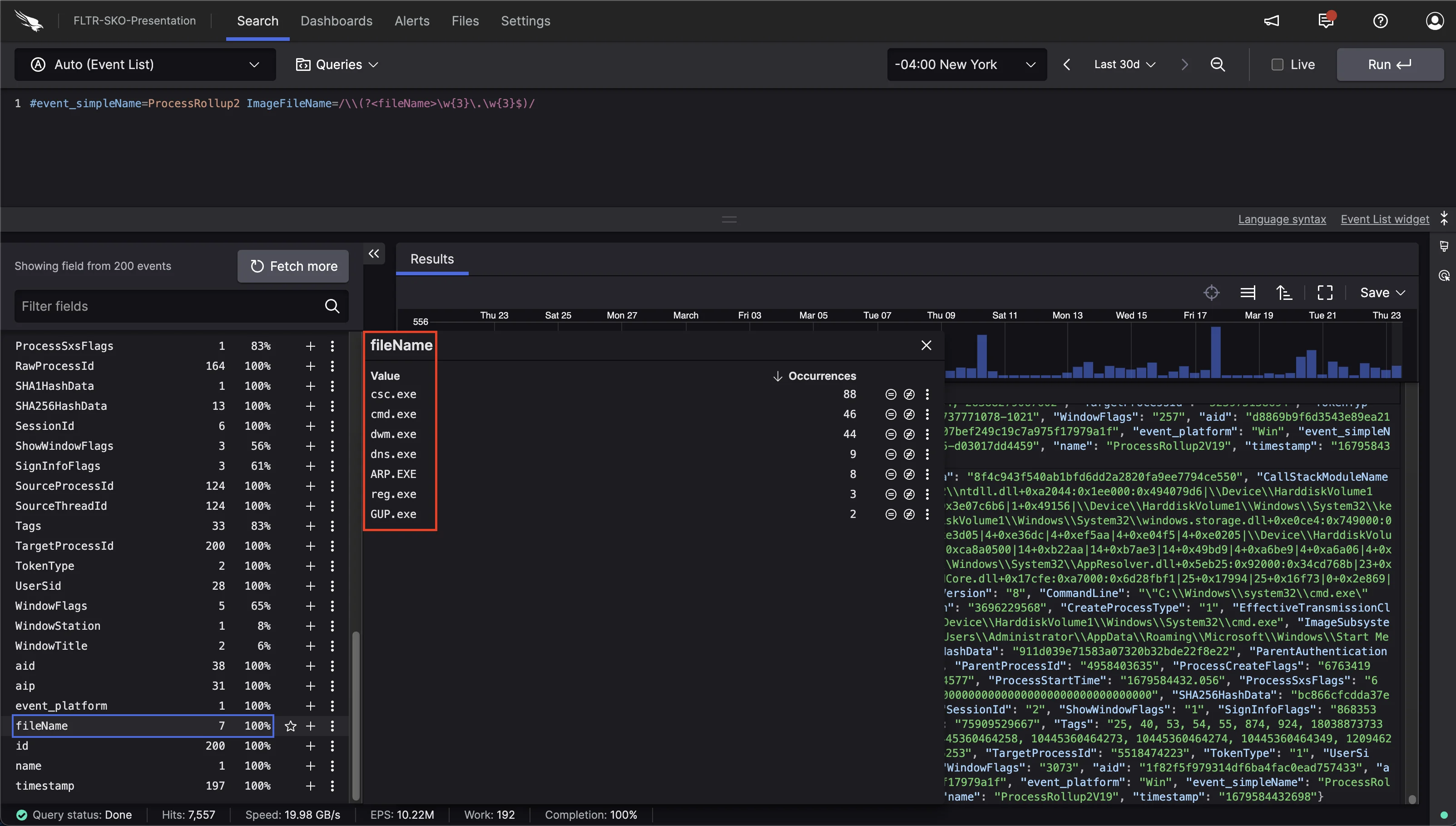 Example of exclusionary regex