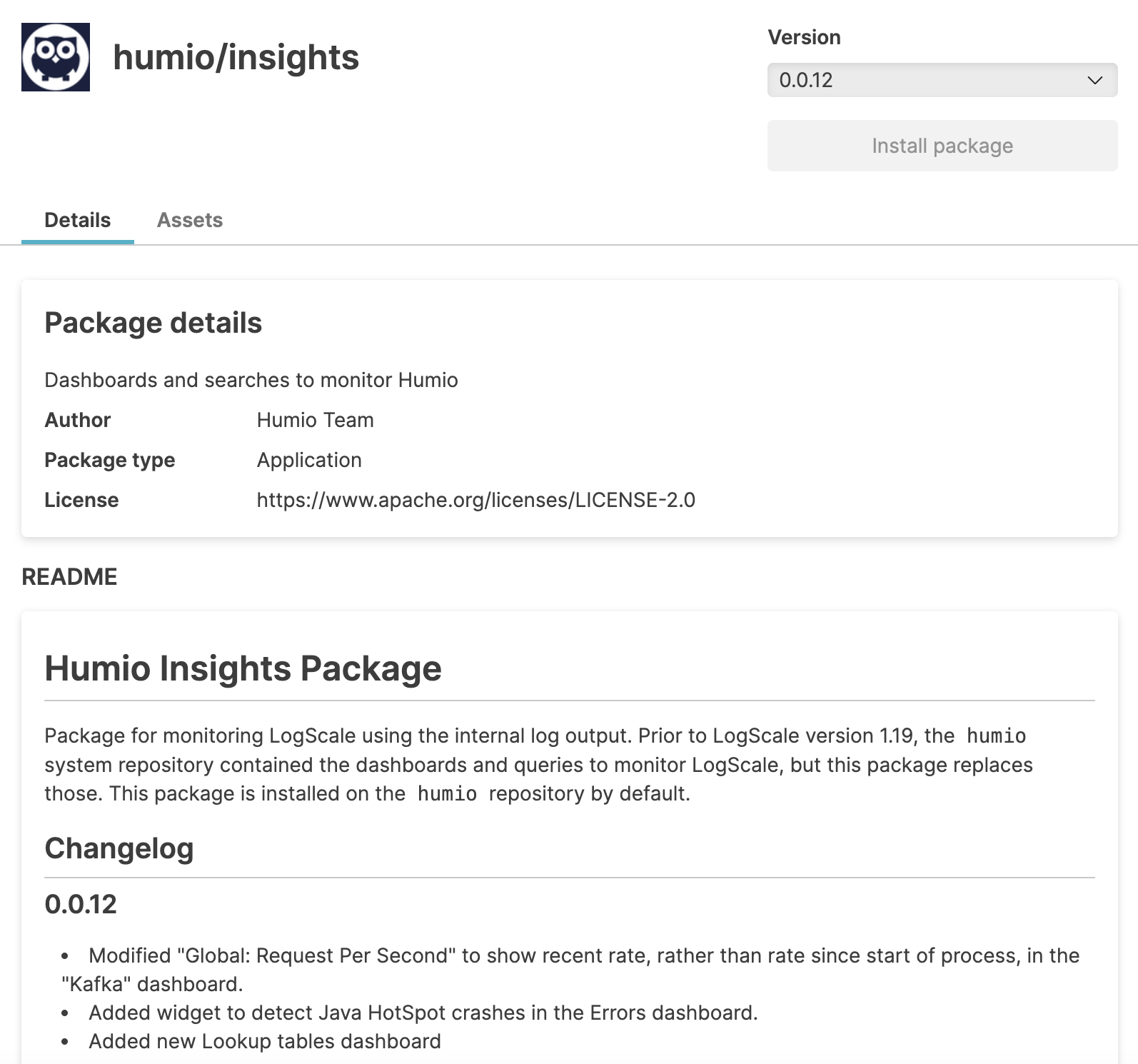 Updating Packages UI